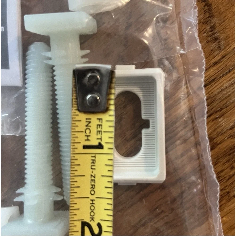 Slow Close Toilet Seat Repair Kit Hinges Bottom Fitting Bolts Screws New
